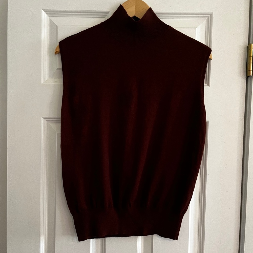 Ann Taylor Sleeveless Mock Neck Top